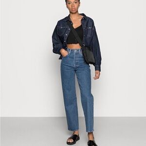 Levis ribcage straight jeans